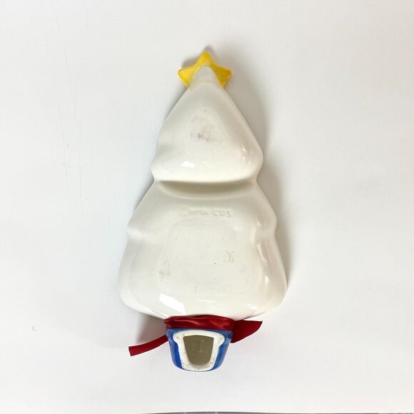 Vintage Hallmark Christmas Tree Tray Serving Dish Holiday Hosting Hostess - Picture 3 of 4